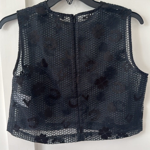 NWT Ganni Black Top Size XS - Picture 4 of 10